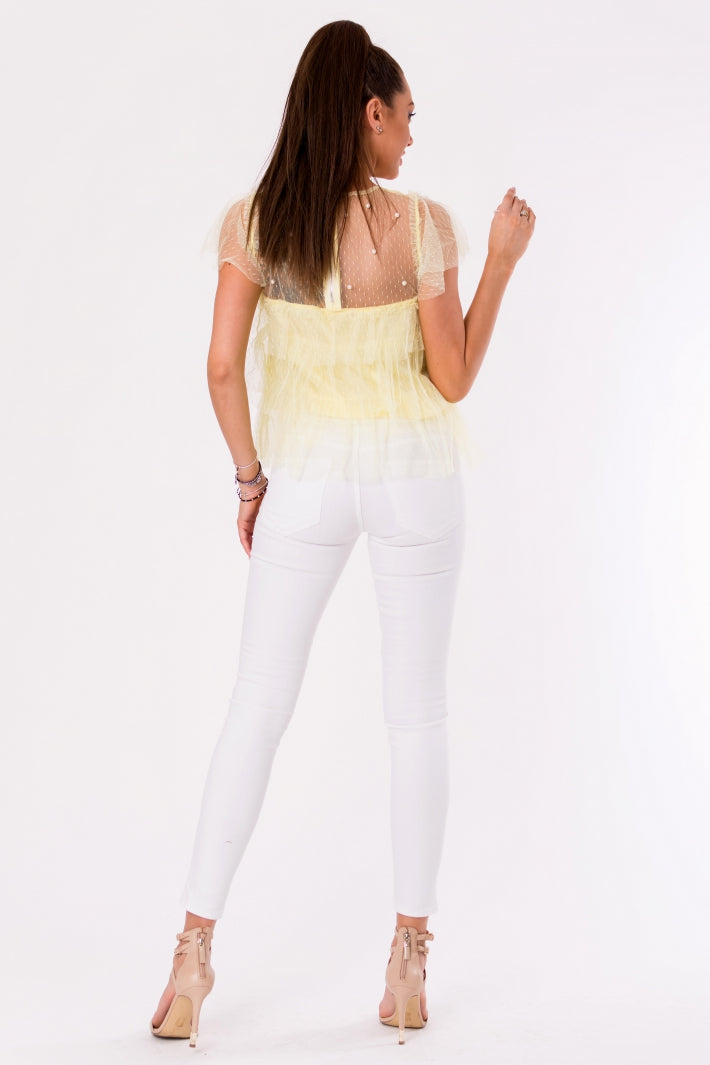 BLOUSE - yellow 48025-3-4