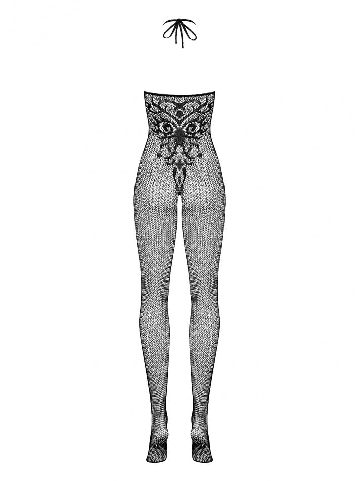 OBSESSIVE G308 BODYSTOCKING BLACK PATTERNED 50005-5-3