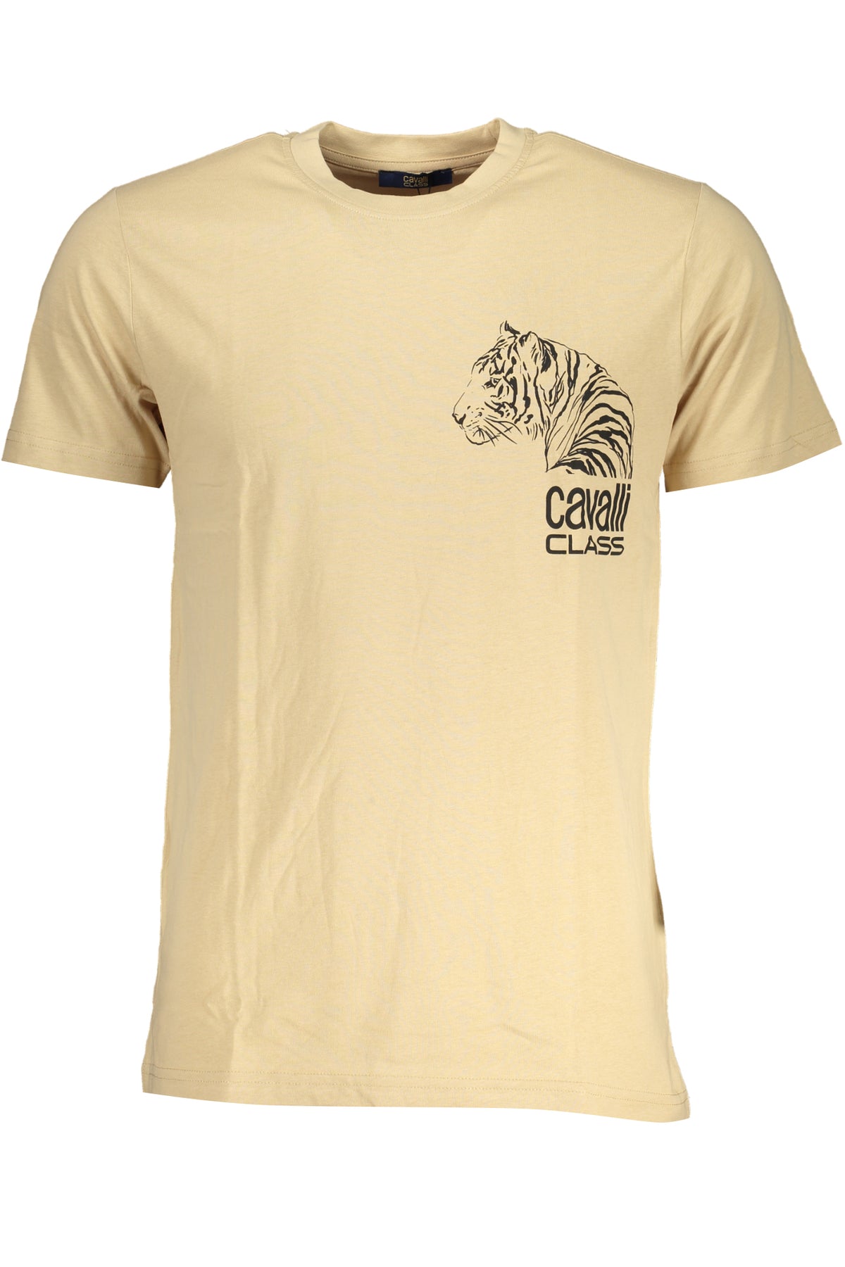 CAVALLI CLASS MEN'S SHORT SLEEVED T-SHIRT BEIGE-0