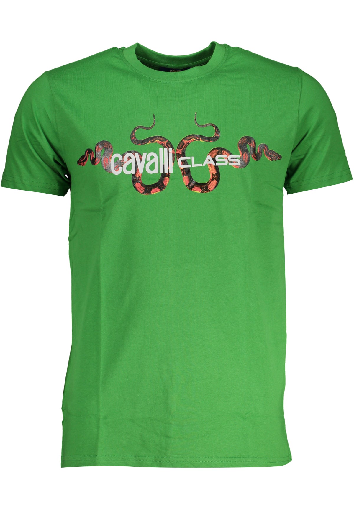 CAVALLI CLASS GREEN MEN'S SHORT SLEEVED T-SHIRT-0