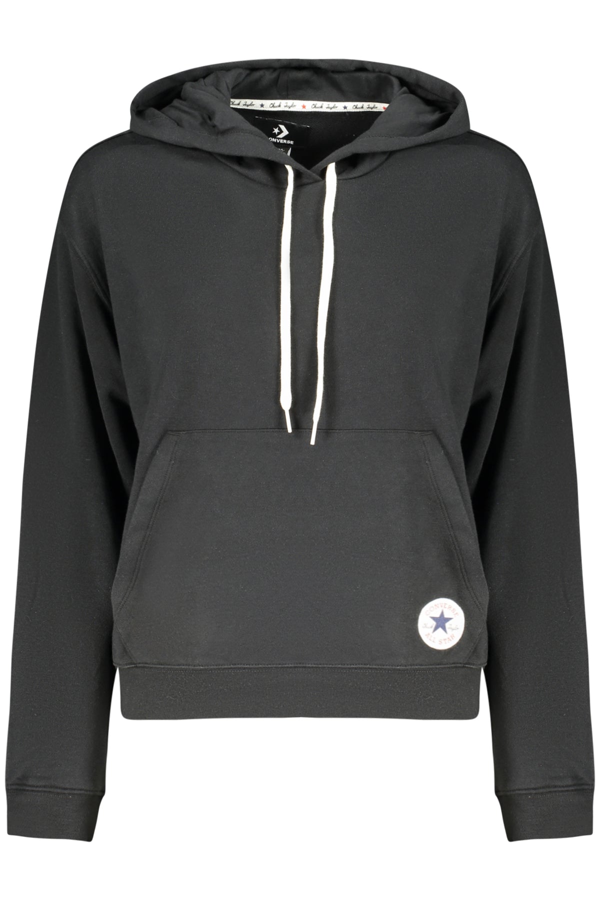 Converse Women's Zip-Up Hoodie, Black-0
