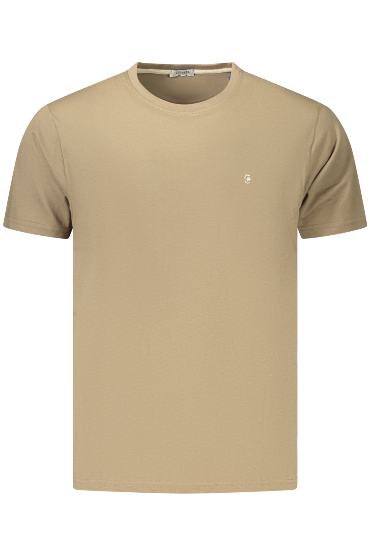 COVERI MOVING MEN'S SHORT-SLEEVE T-SHIRT BROWN-0