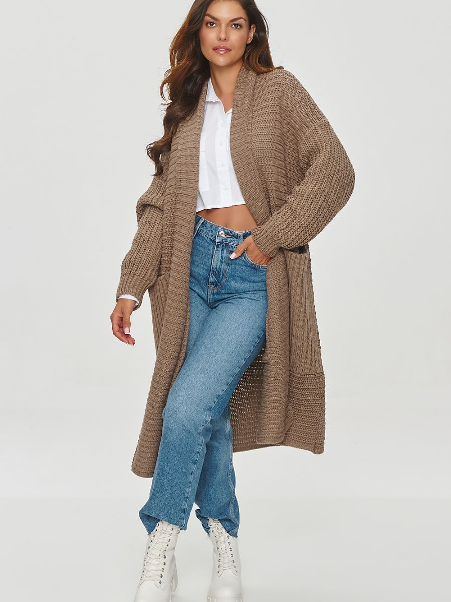Cardigan model 201794 Makadamia
