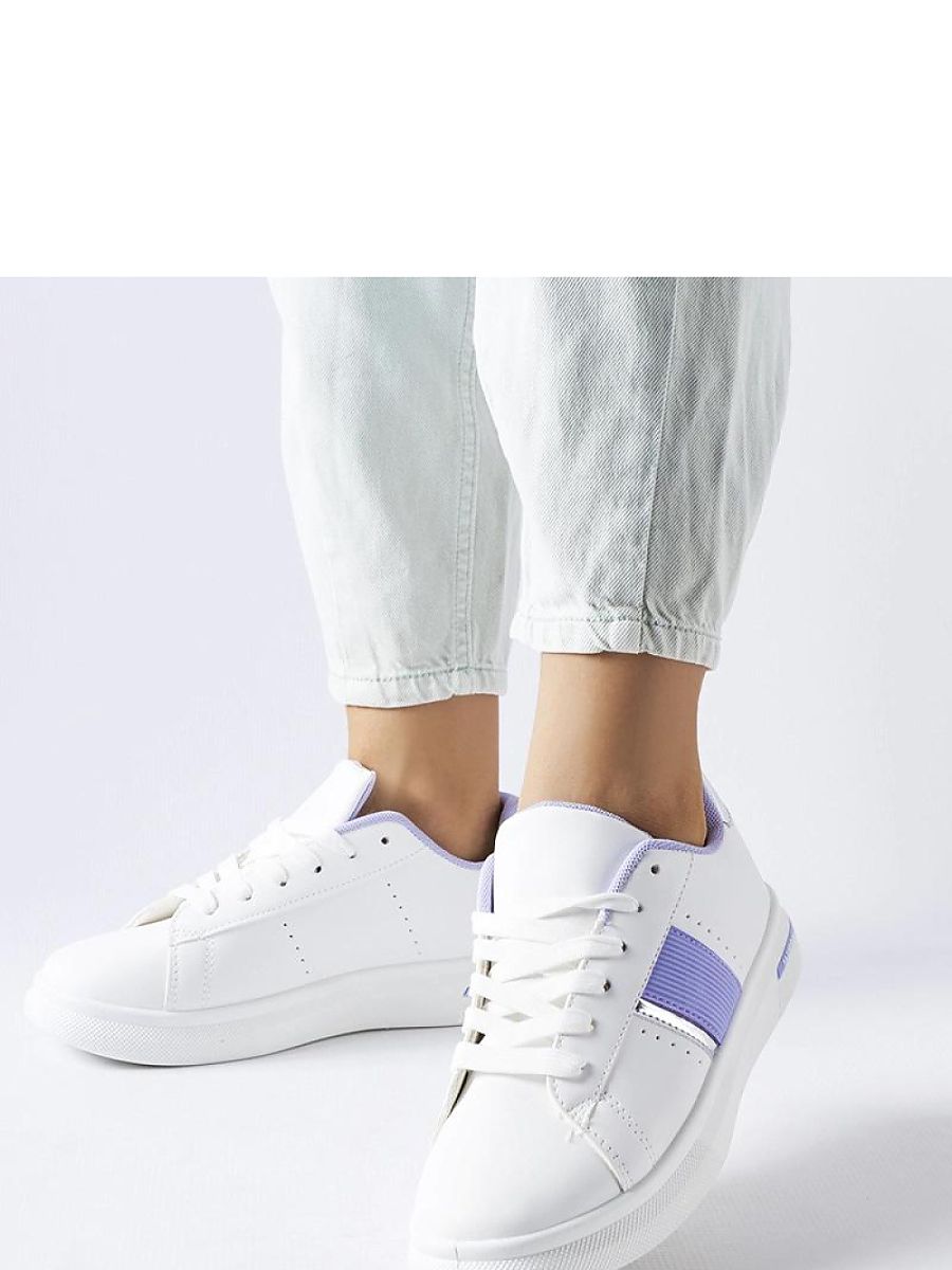 Solea sneakers til kvinder – hvid med lilla accent
