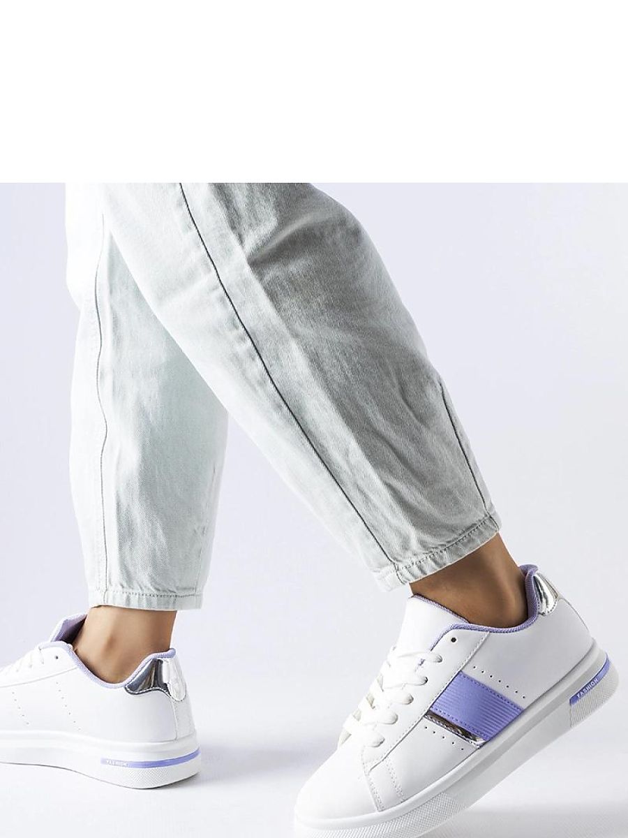 Solea sneakers til kvinder – hvid med lilla accent