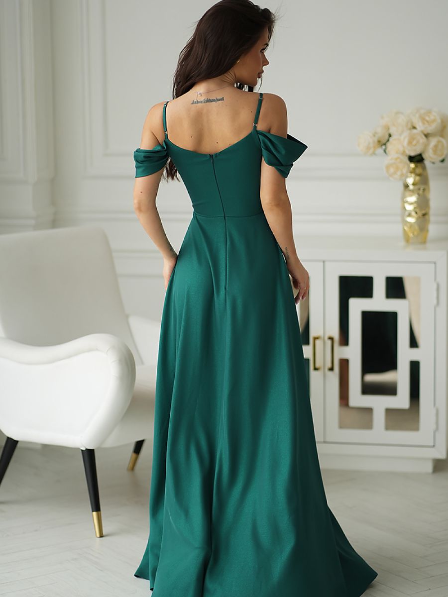 Long dress model 210724 Bicotone