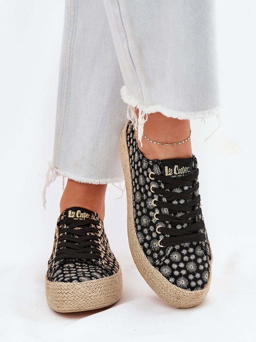 Lee Cooper sneakers til kvinder – med flettet platform