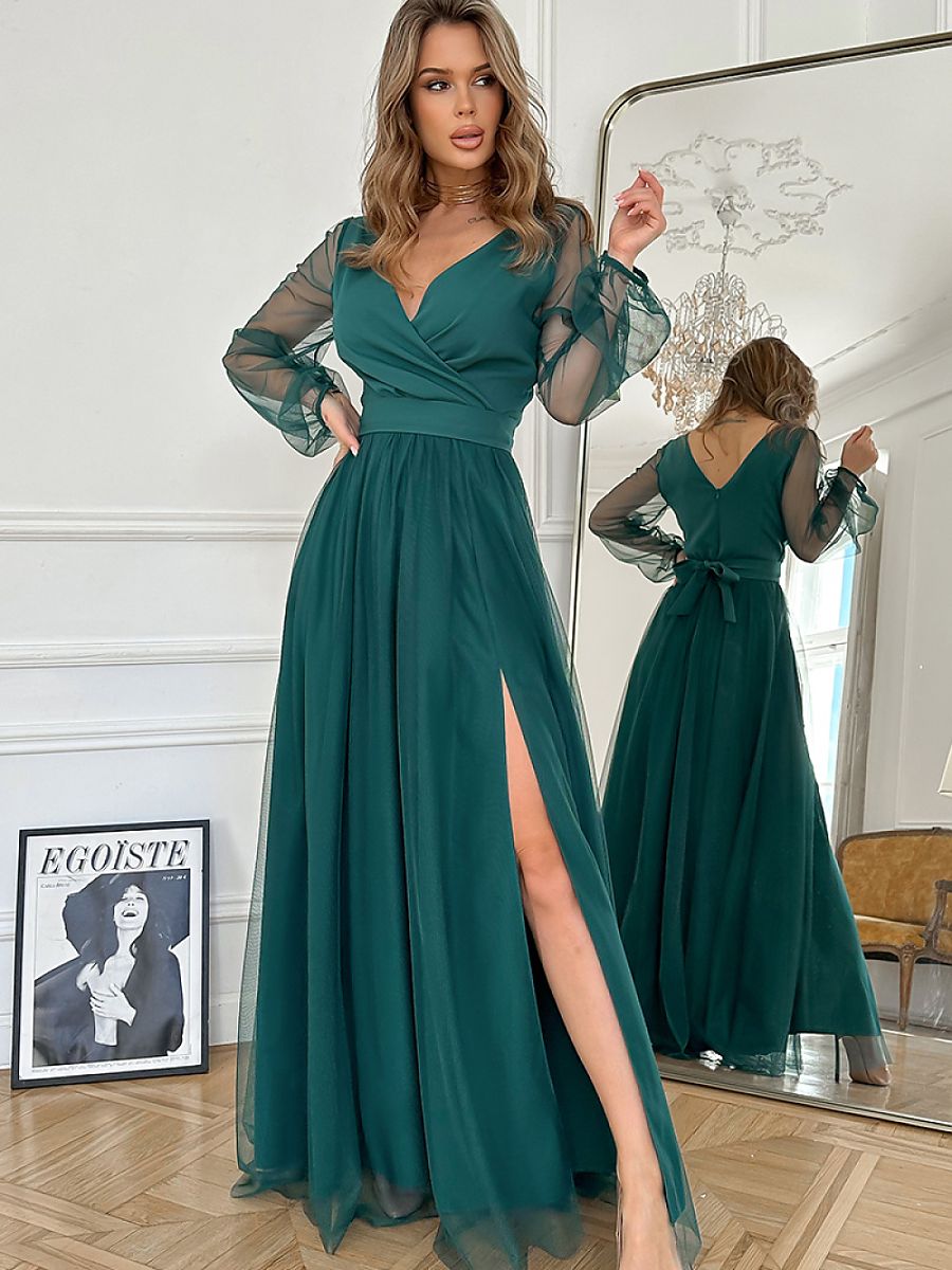 Long dress model 220099 Bicotone-0