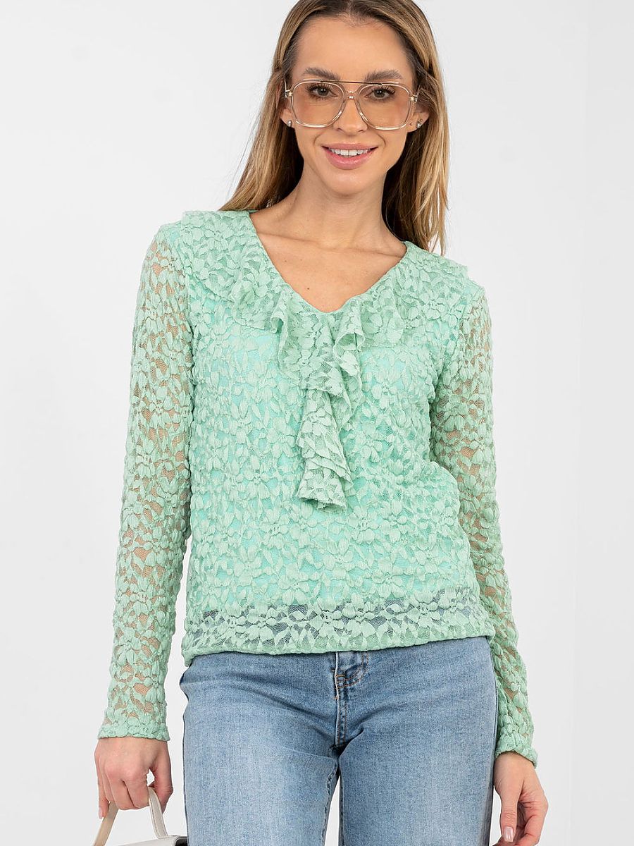 Lace blouse model 223839 Rue Paris-0