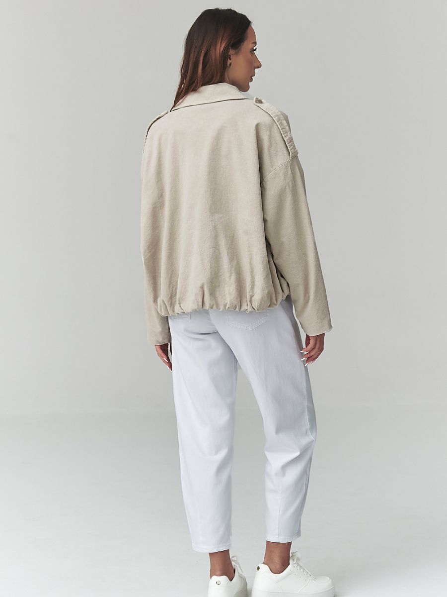 Corduroy jacket model 225692 Makadamia