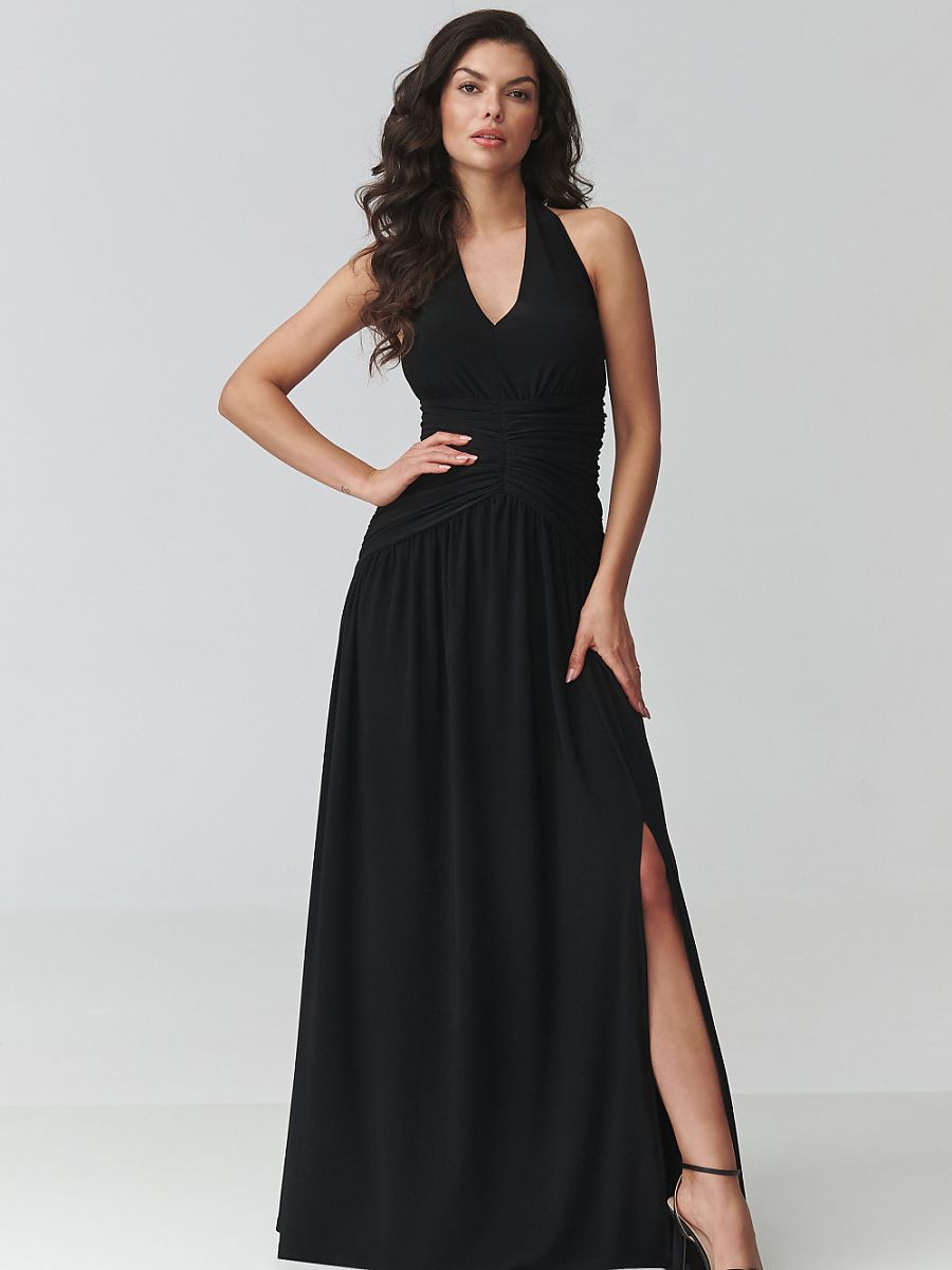 Long dress model 228323 Makadamia-0