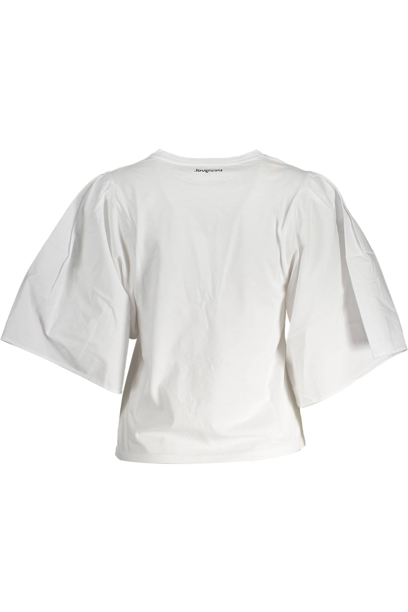 DESIGUAL WOMEN'S SHORT SLEEVE T-SHIRT WHITE-1