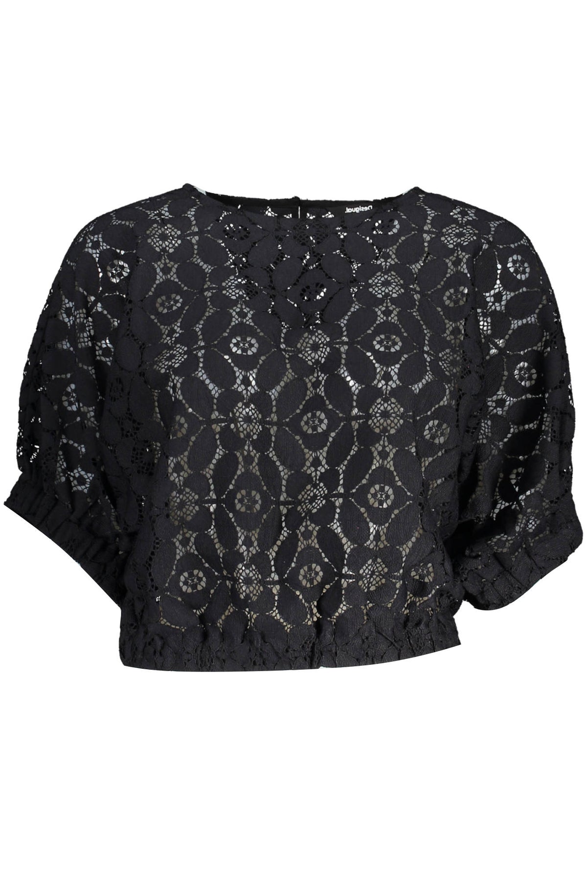 DESIGUAL BLACK WOMAN SHORT SLEEVE T-SHIRT-0