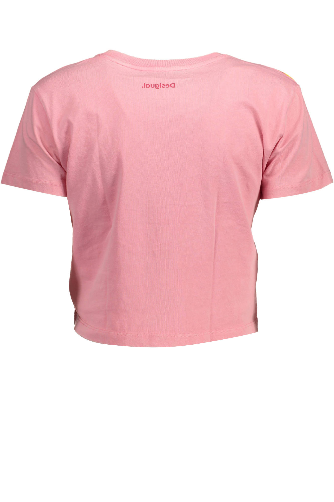DESIGUAL WOMEN'S SHORT SLEEVE T-SHIRT PINK-1