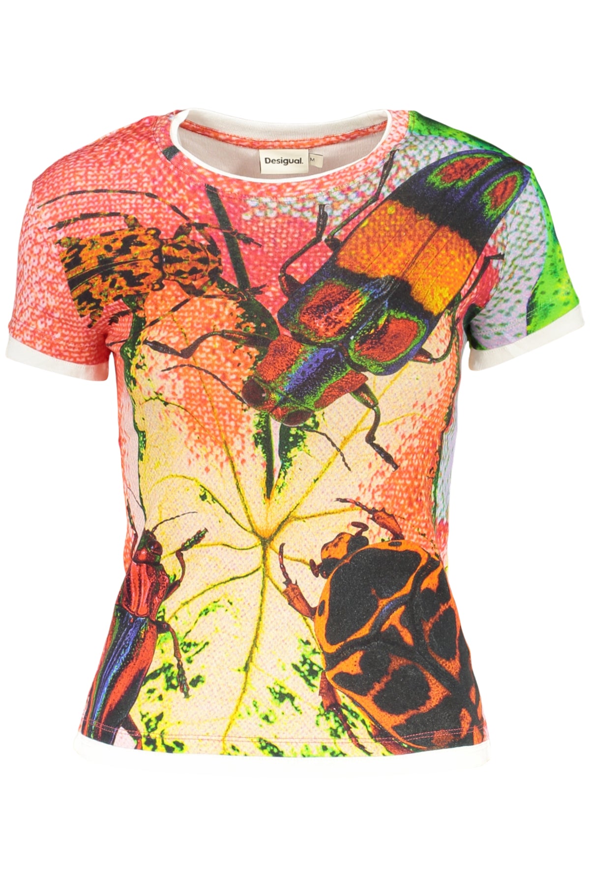 DESIGUAL WOMEN'S SHORT-SLEEVED T-SHIRT, RED