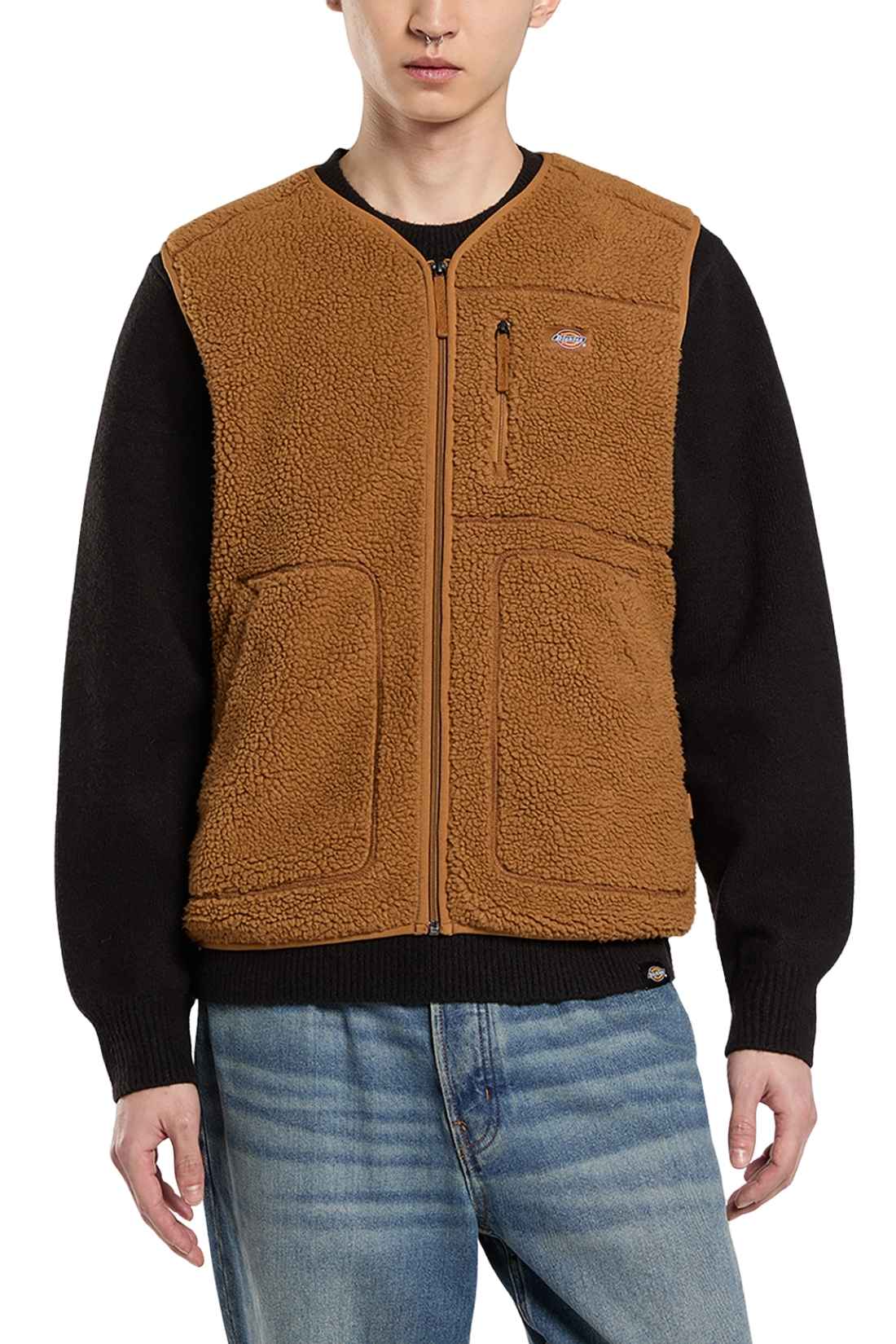 DICKIES - Men's fleece Mount Hope sleeveless jacket - Size XL-0
