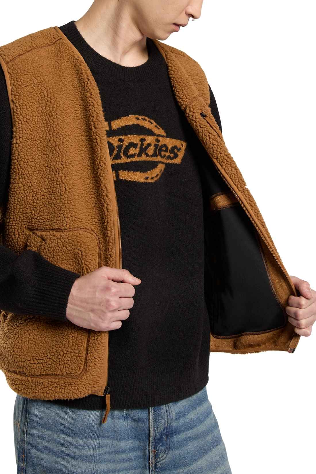 DICKIES - Men's fleece Mount Hope sleeveless jacket - Size XL-7