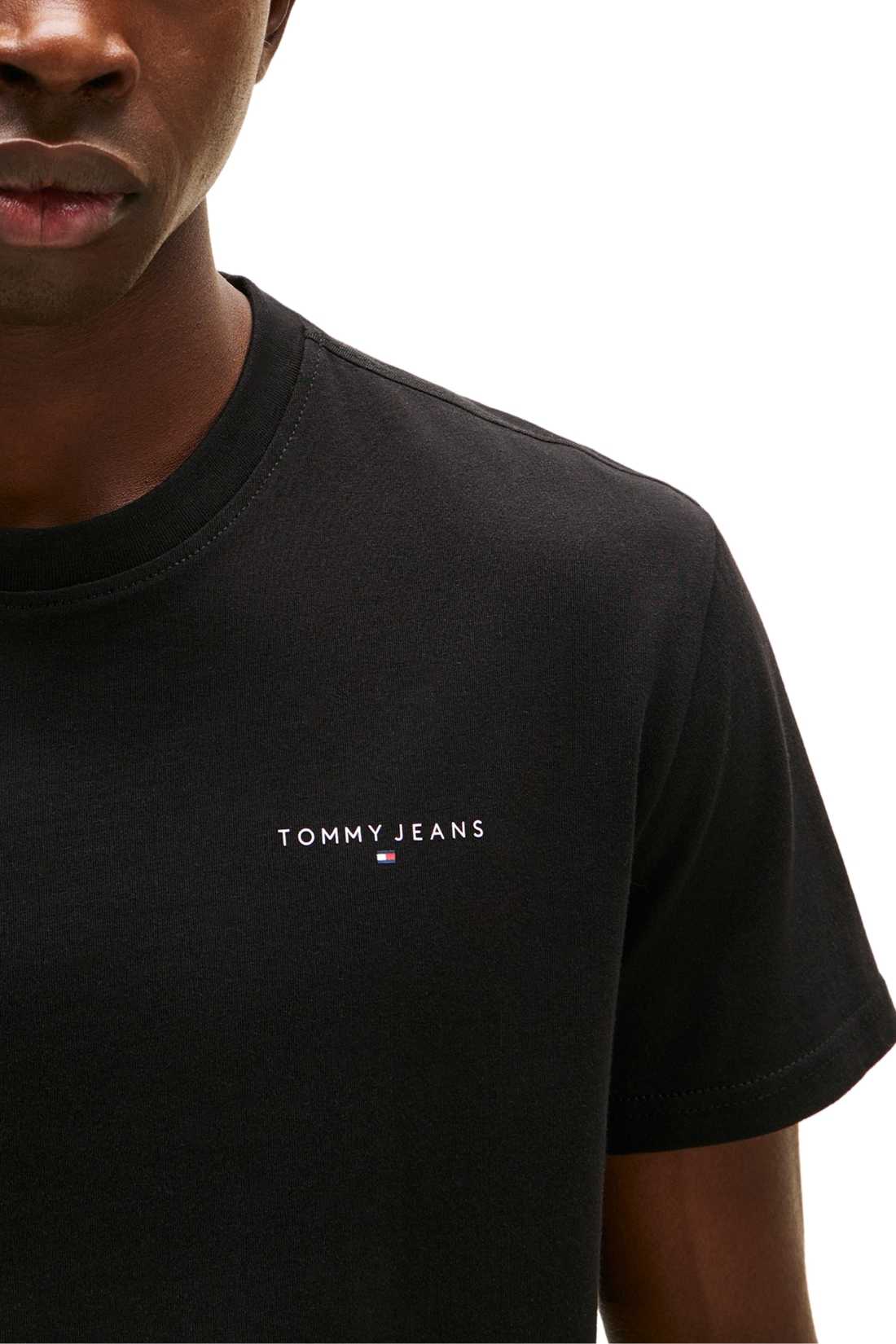 TOMMY JEANS - Men's T-shirt with linear logo - Size XXL
