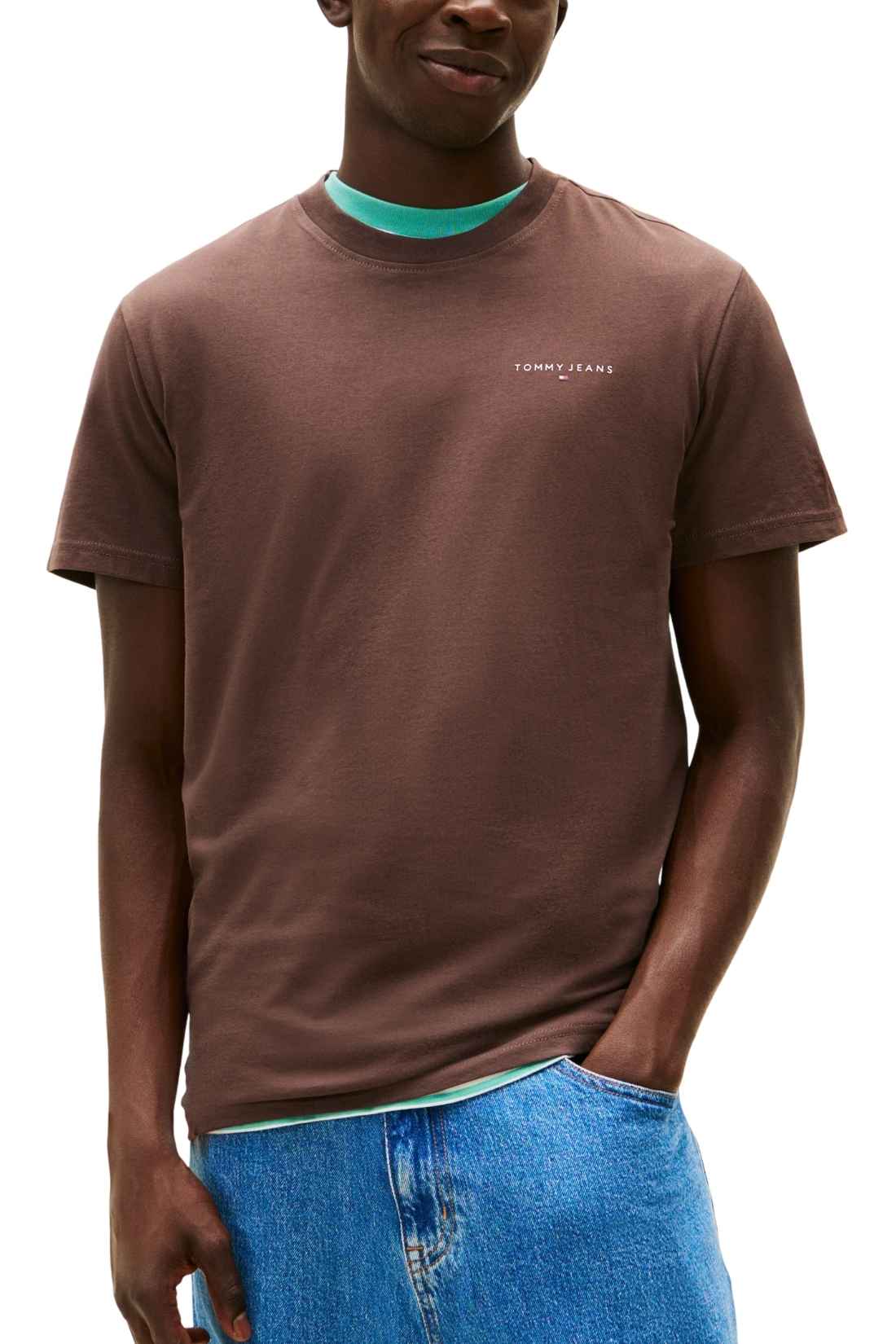 TOMMY JEANS - Men's T-shirt with linear logo - Size XXL