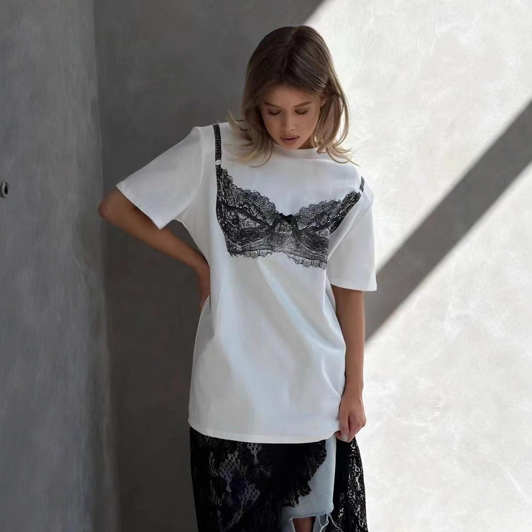 Women's Pure Cotton Short-sleeve T-shirt Top-0