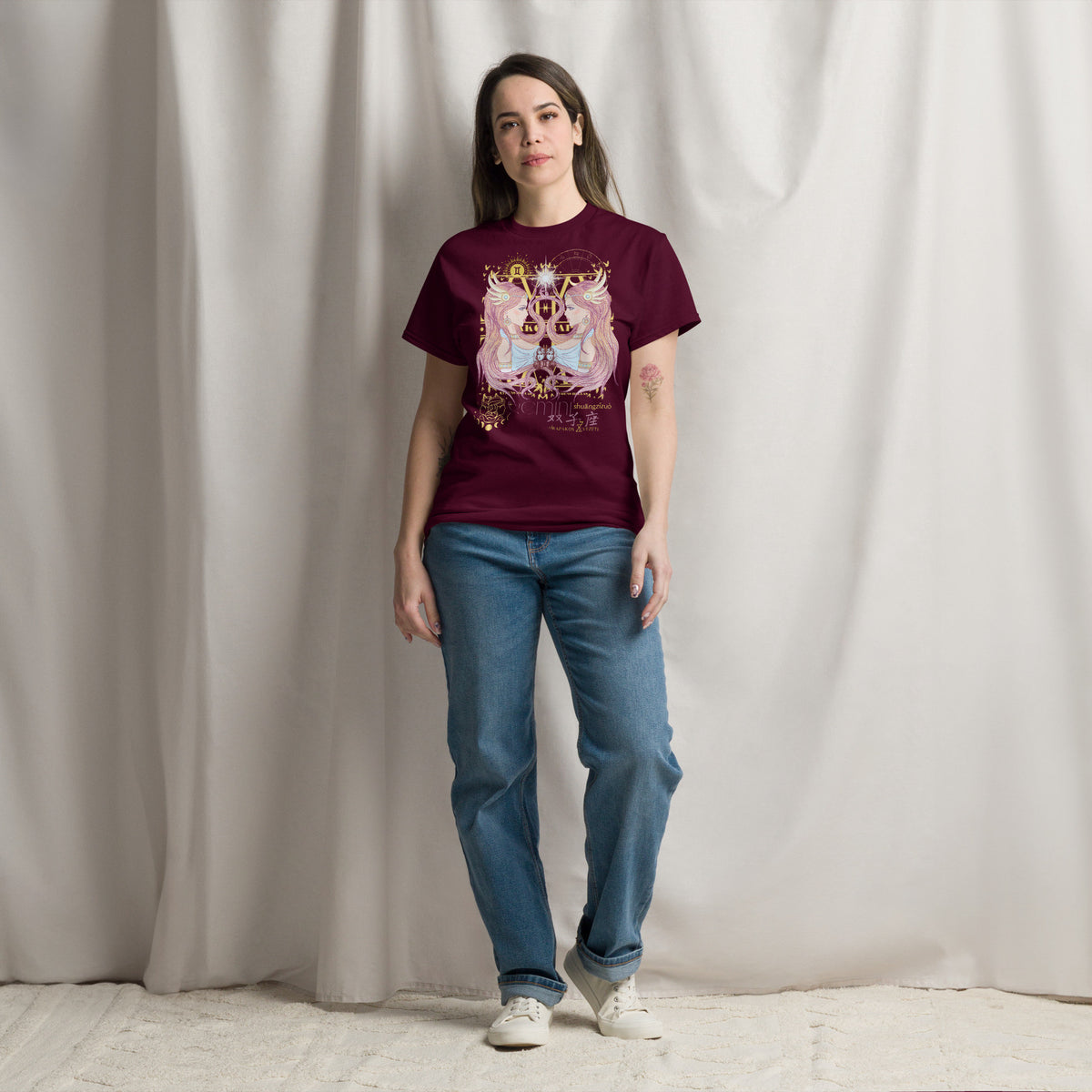 Δίδυμοι ♊ Γυναικείο Μπλουζάκι T-shirt απο ζωδιακό κύκλο-0