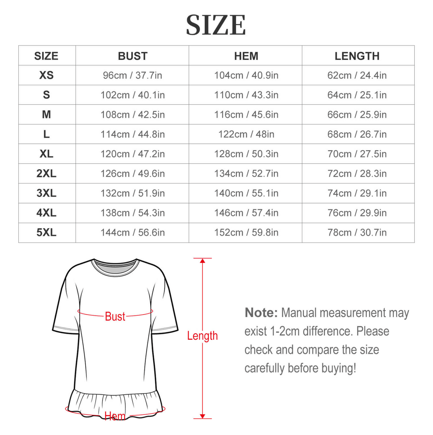 Santorini Women’s Ruffle Hem T‑Shirt-4