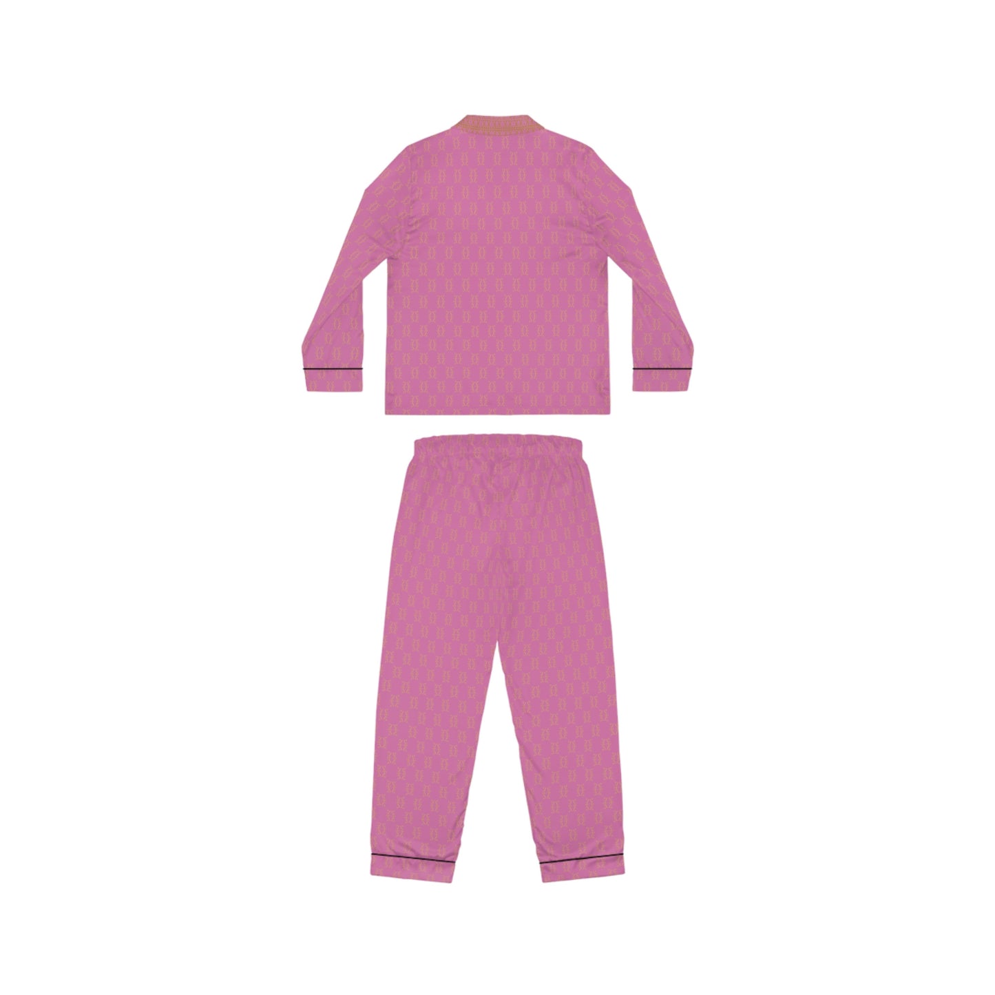 Women's Aphrodite Pink Satin Pajamas-6