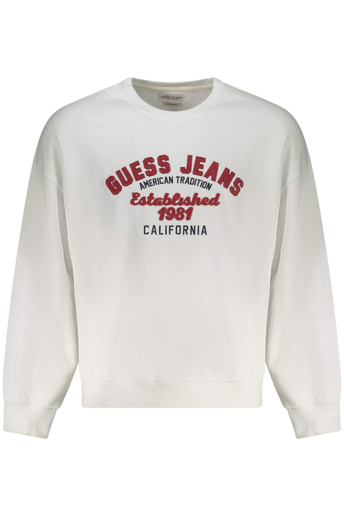 GUESS JEANS SWEATSHIRT WITHOUT ZIP MEN WHITE-0
