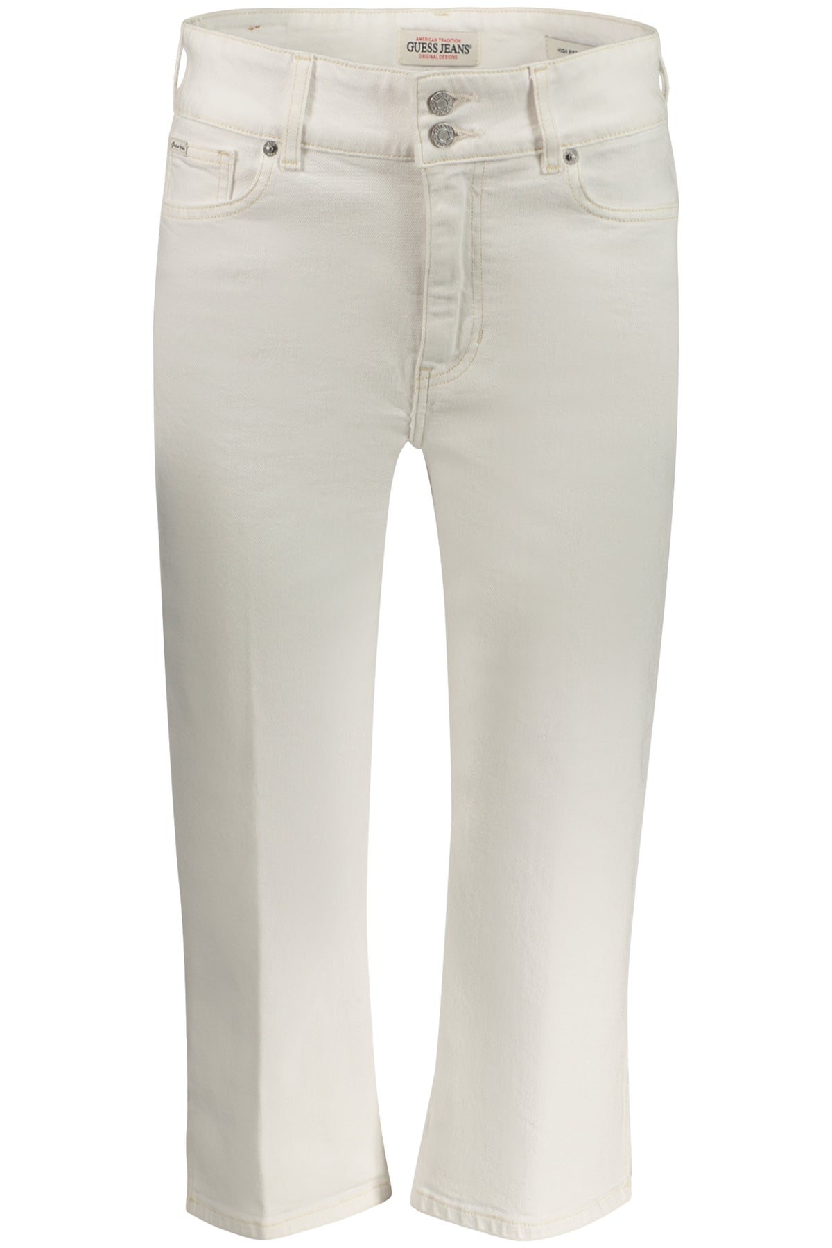 GUESS JEANS WOMEN'S WHITE JEANS CAPER-0