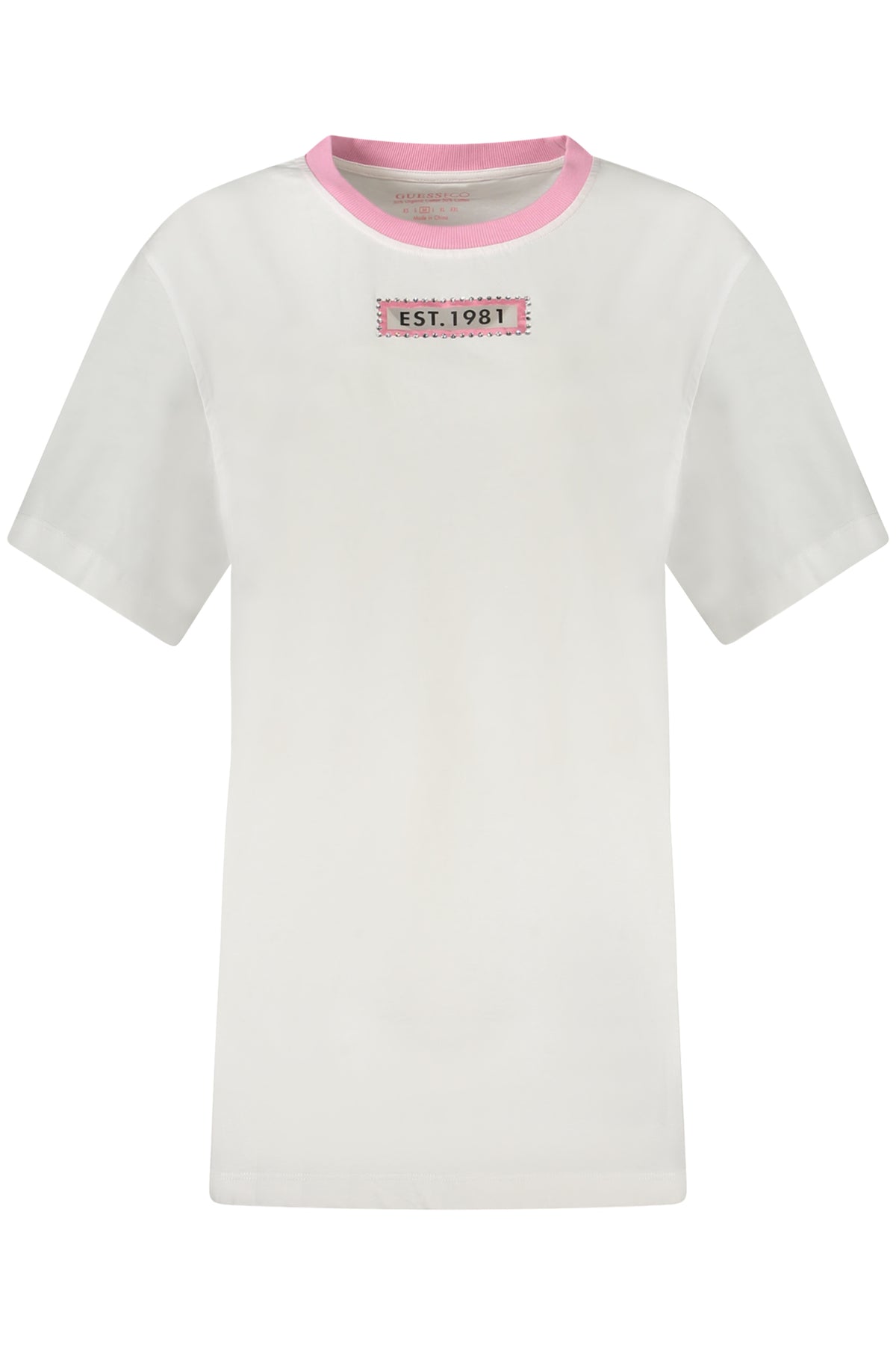 GUESS JEANS SHORT SLEEVE T-SHIRT WOMEN WHITE-0
