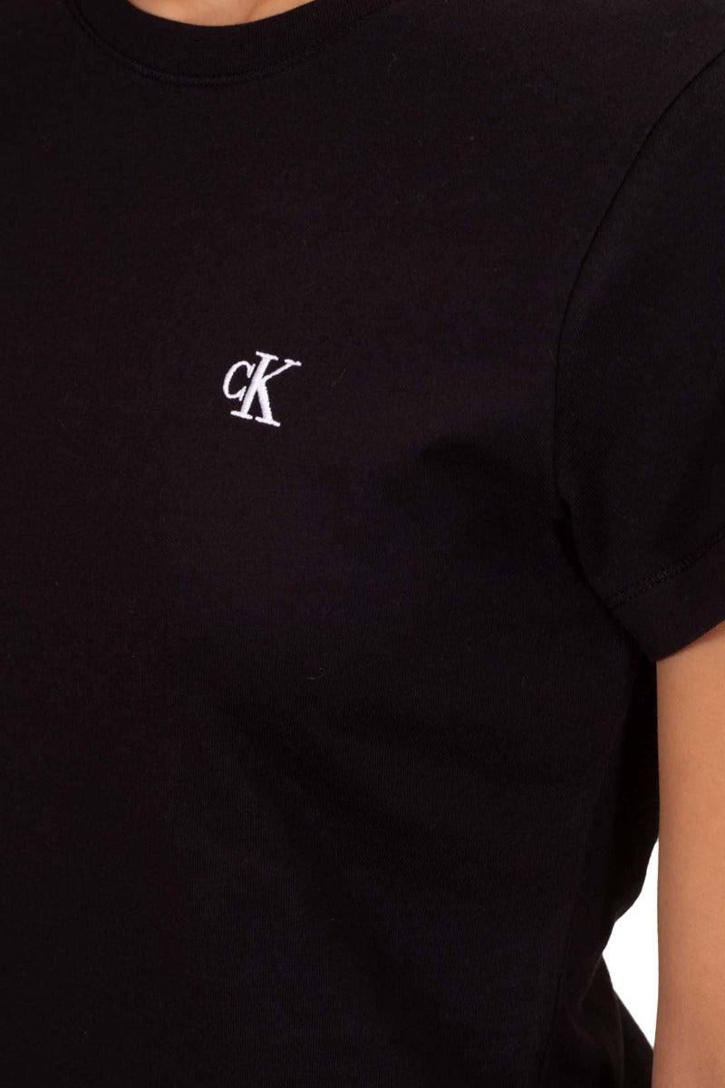 CALVIN KLEIN JEANS - Women's monogram embroidery T-shirt-7