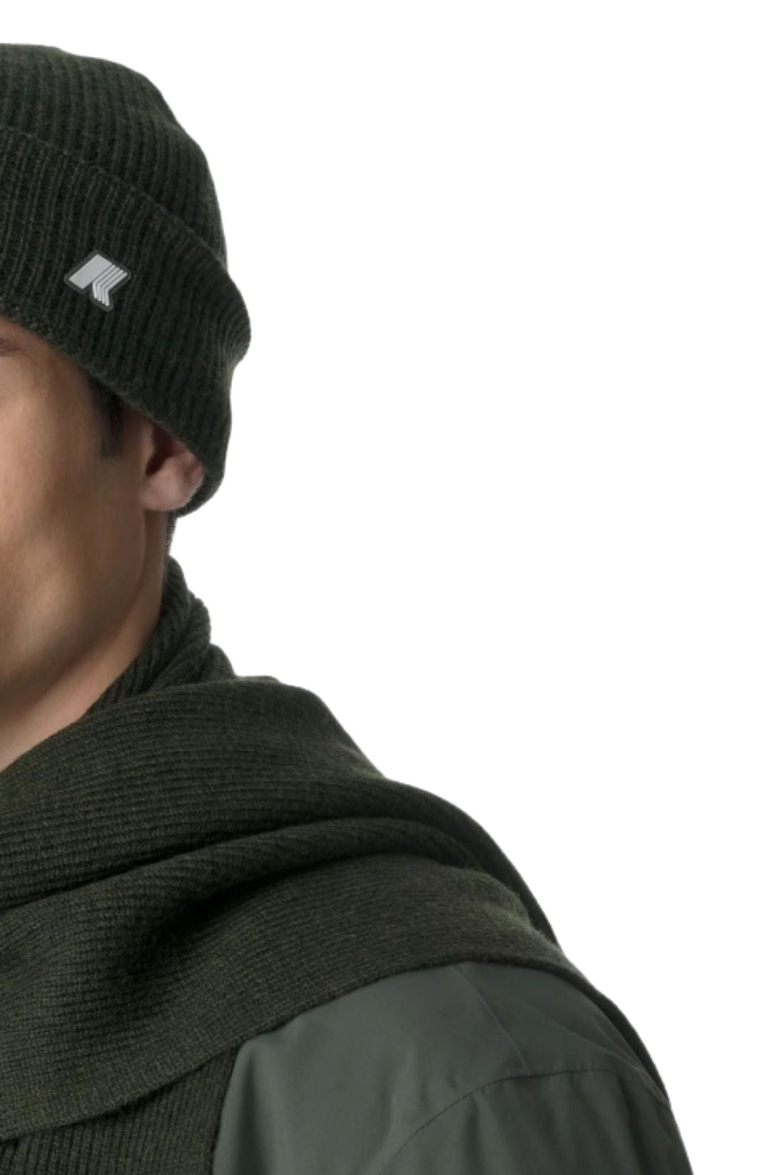 K-WAY - Unisex Brice Cardigan Stitch Wool beanie - Size M-5