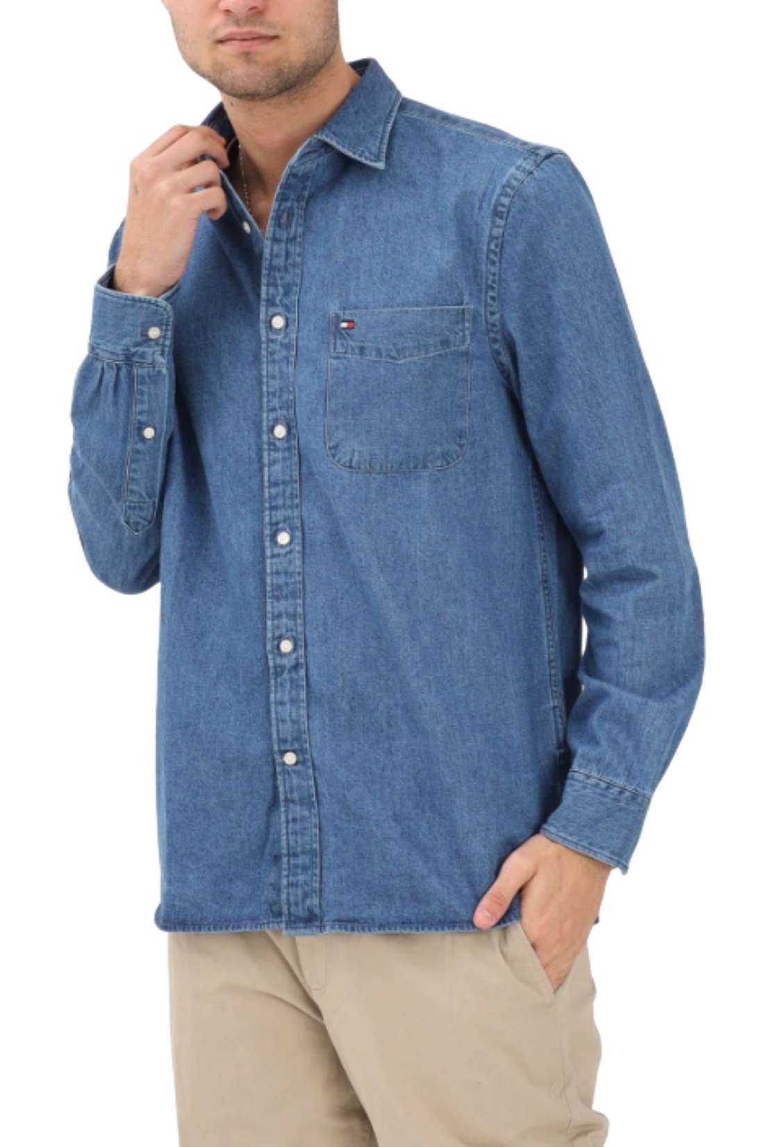 TOMMY HILFIGER - Men's denim shirt-0