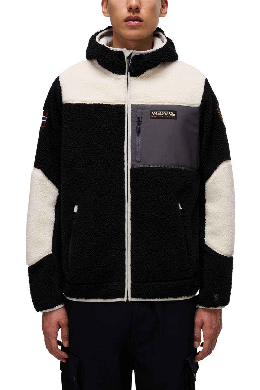 NAPAPIJRI - Men's Yupik fleece with hood - Size M-0