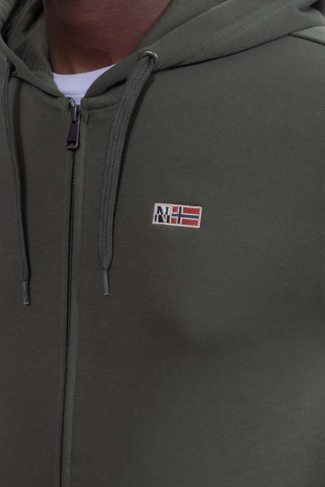 NAPAPIJRI - Men's winter Buri sweatshirt with zip - Size XXL-5