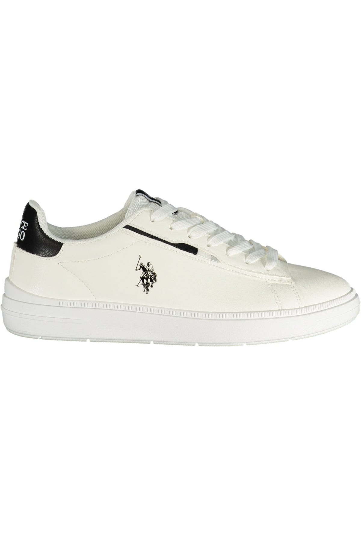 U.S. Polo Assn. sneakers til mænd – hvide med sorte detaljer