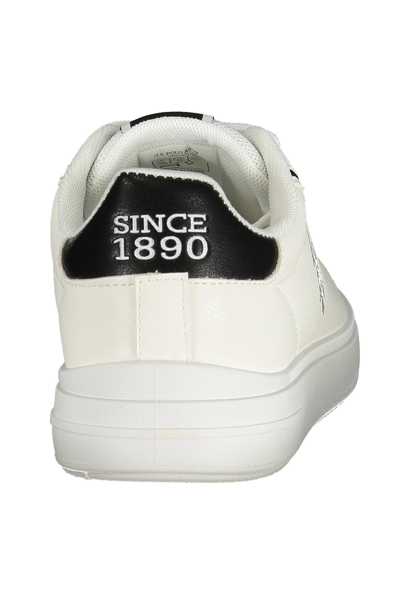 U.S. Polo Assn. sneakers til mænd – hvide med sorte detaljer