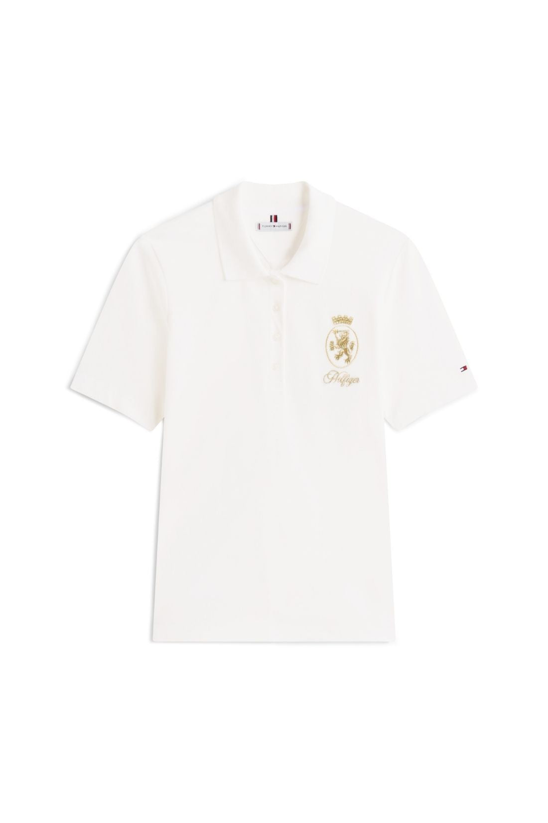 TOMMY HILFIGER - Women's regular polo shirt with logo - Size L-9