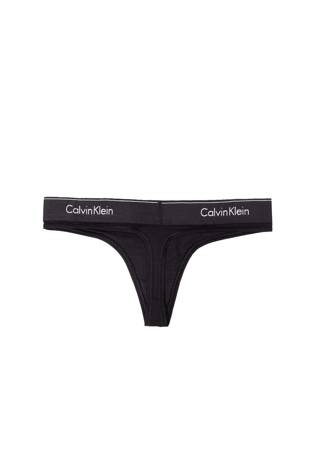 CALVIN KLEIN JEANS - Women's logo thong-12