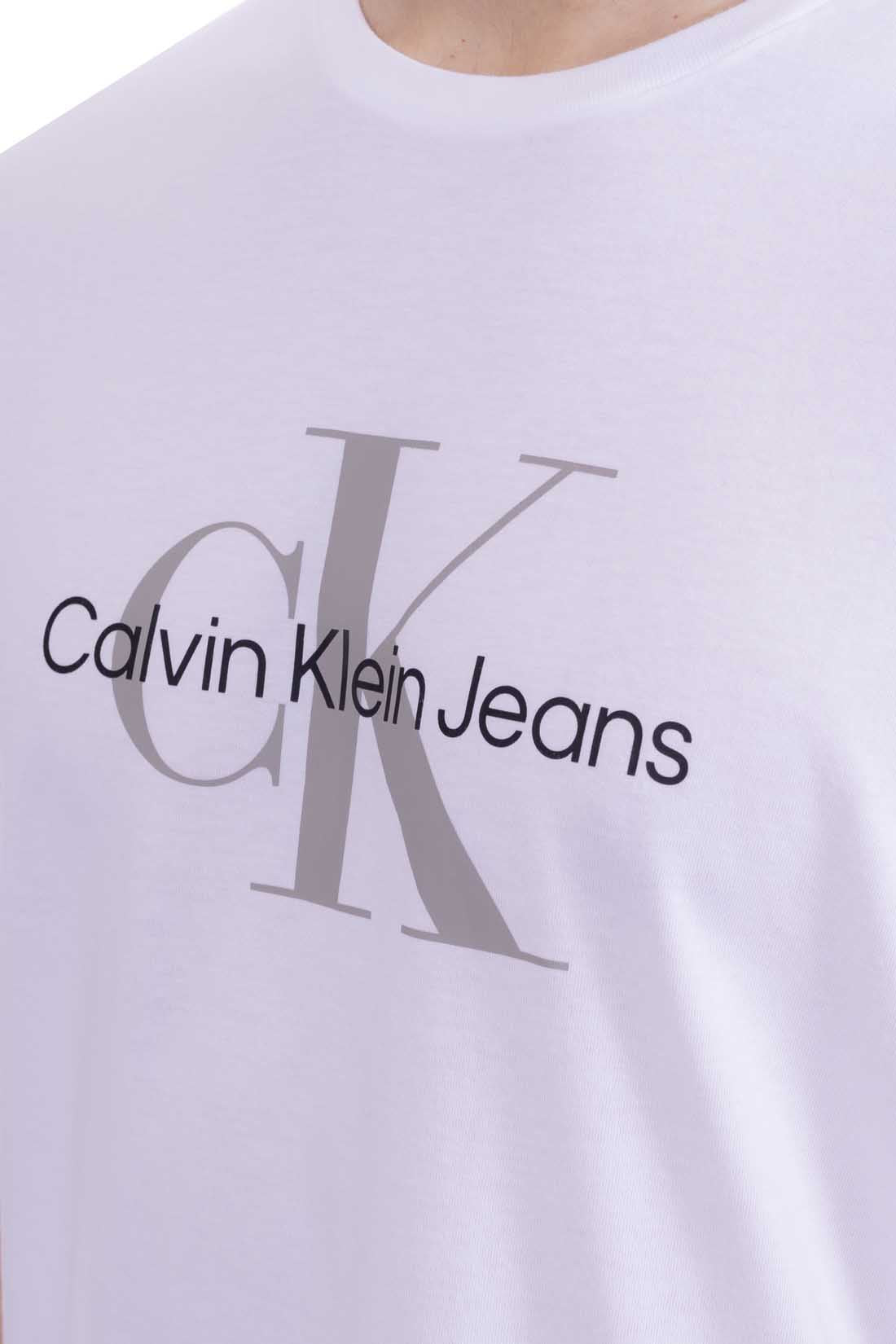 CALVIN KLEIN JEANS - Men's T-shirt in recycled cotton  - Size XL-32