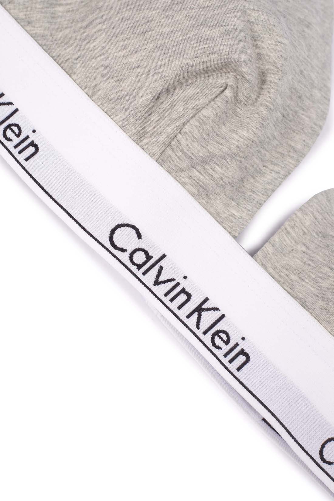 CALVIN KLEIN - Women's triangle logo bralette  - Size M-11