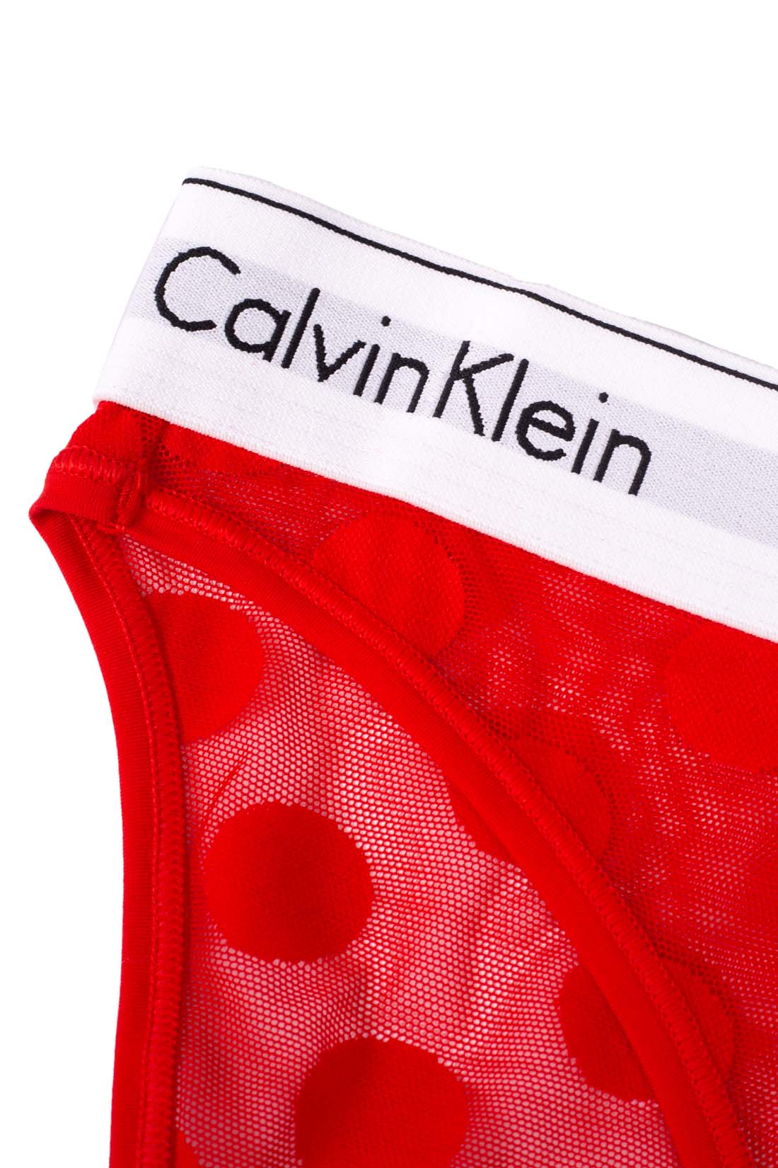 CALVIN KLEIN - Women's brief with polka dot texture-5
