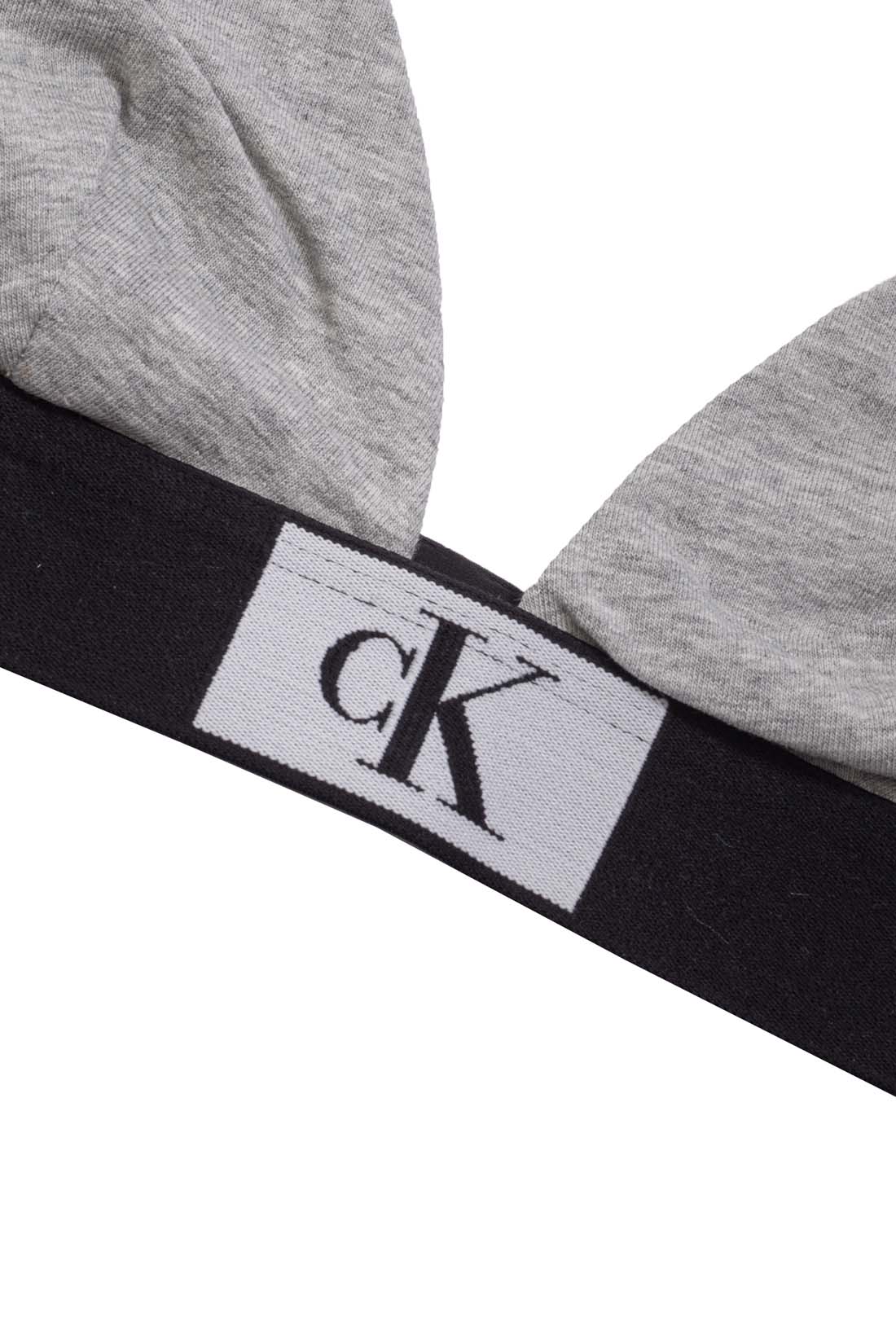CALVIN KLEIN - Women's triangle bralette with logo   - Size XL-8