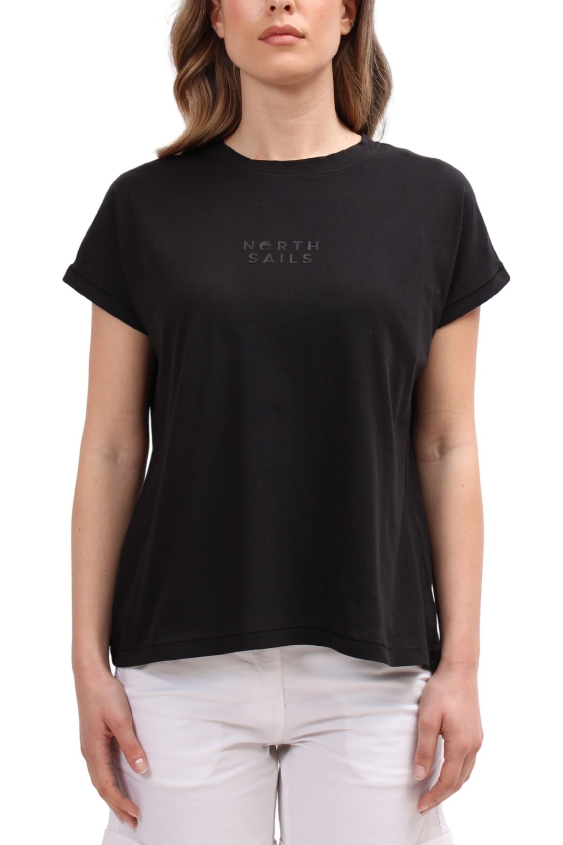 NORTH SAILS - Women's relaxed cotton T-shirt with logo-0