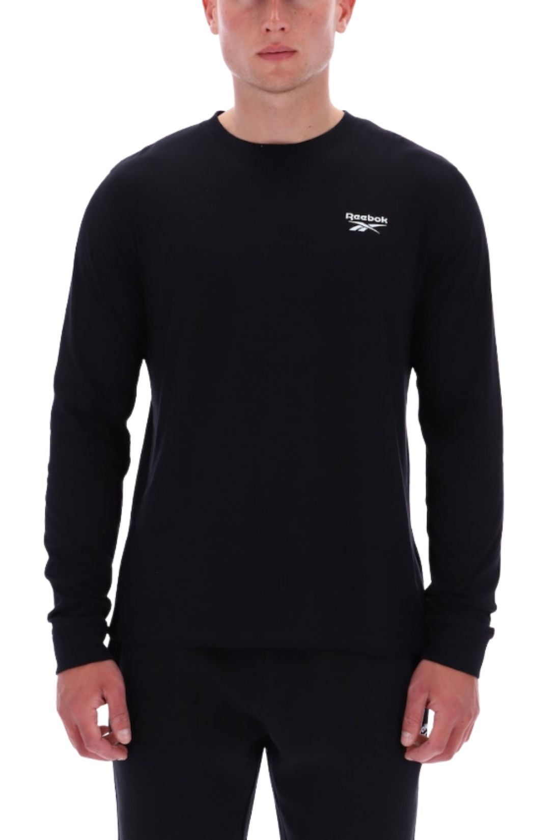 REEBOK - Men's Enzo Small Logo T-shirt with long sleeves-0
