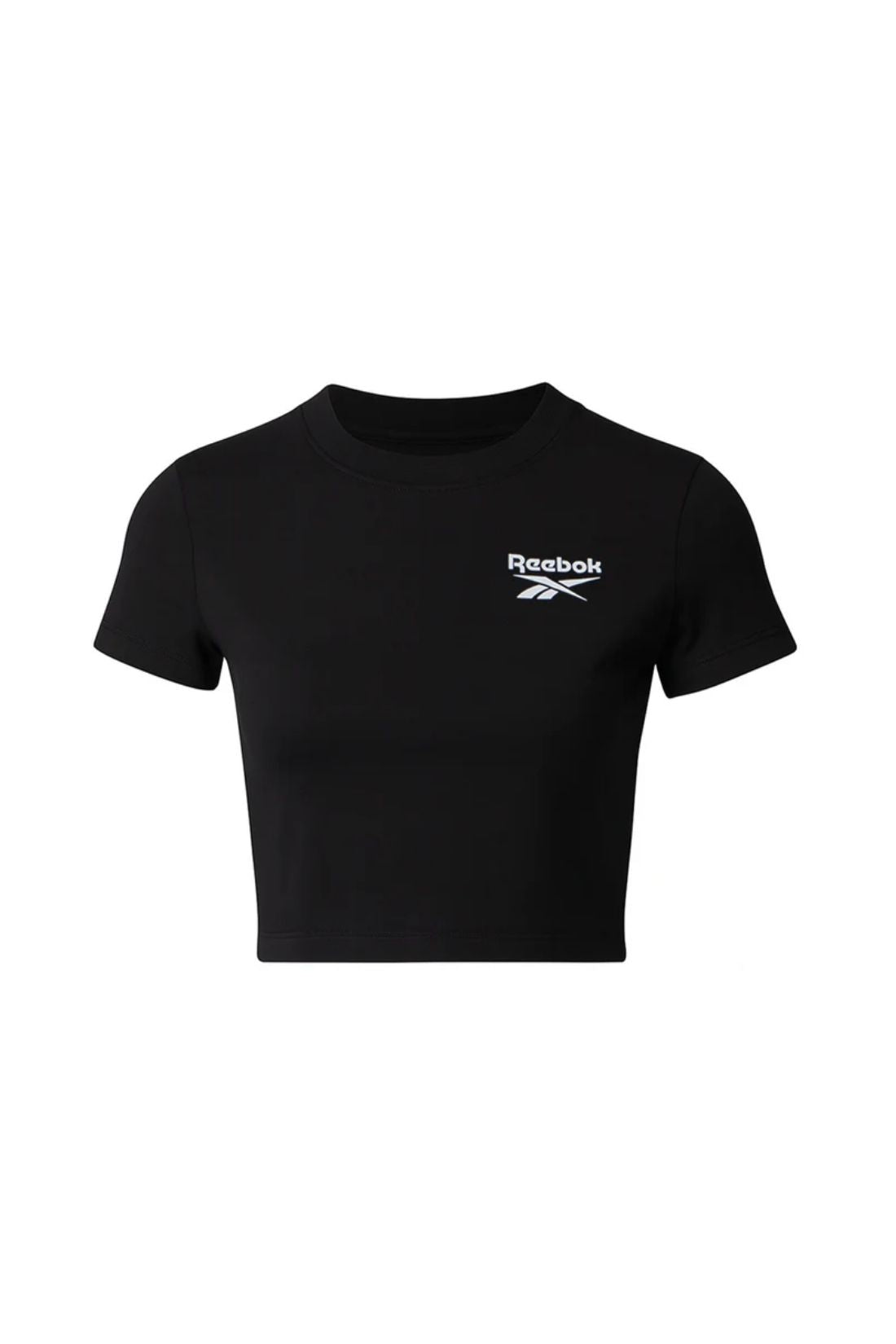 REEBOK - Women's crop logo T-shirt-0