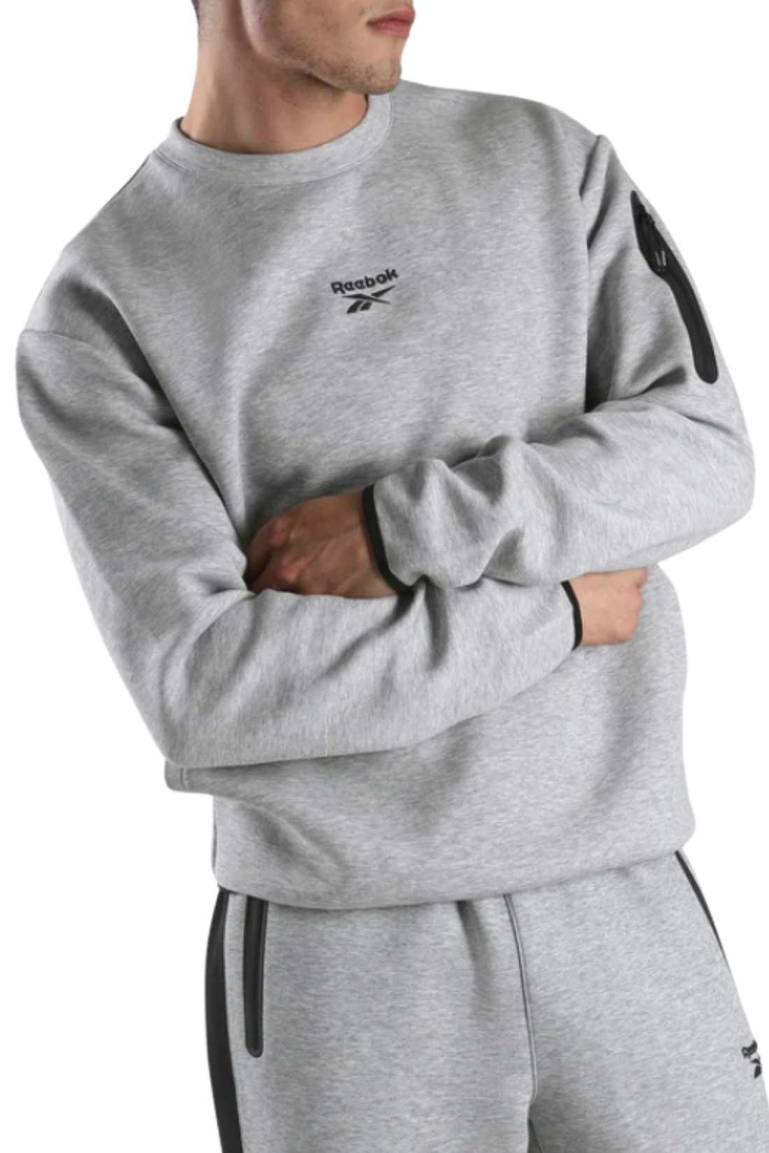 REEBOK - Men's Dreamblend Spacer crewneck sweatshirt-0