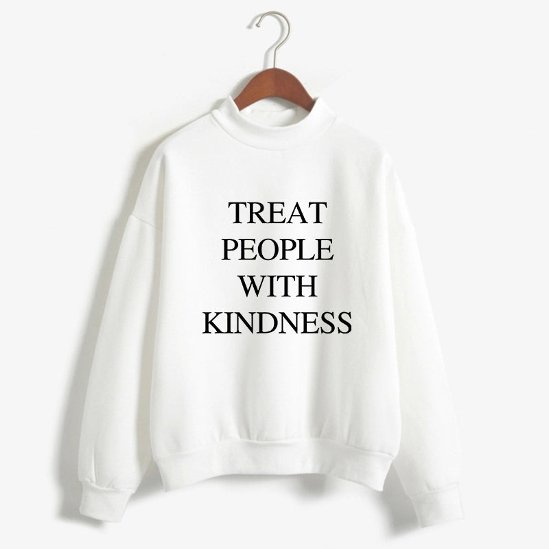 Round Neck Sweater European and American Alphabet Sweater-5