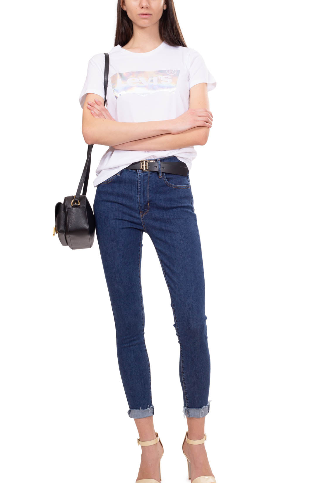 LEVI'S - Women's floral Batwing logo T-shirt  - Size S-3