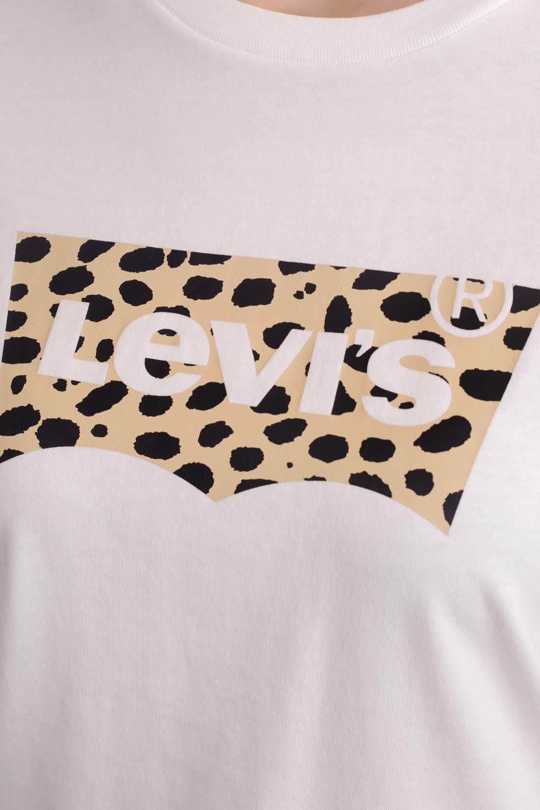 LEVI'S - Women's T-shirt with leopard logo  - Size S-0